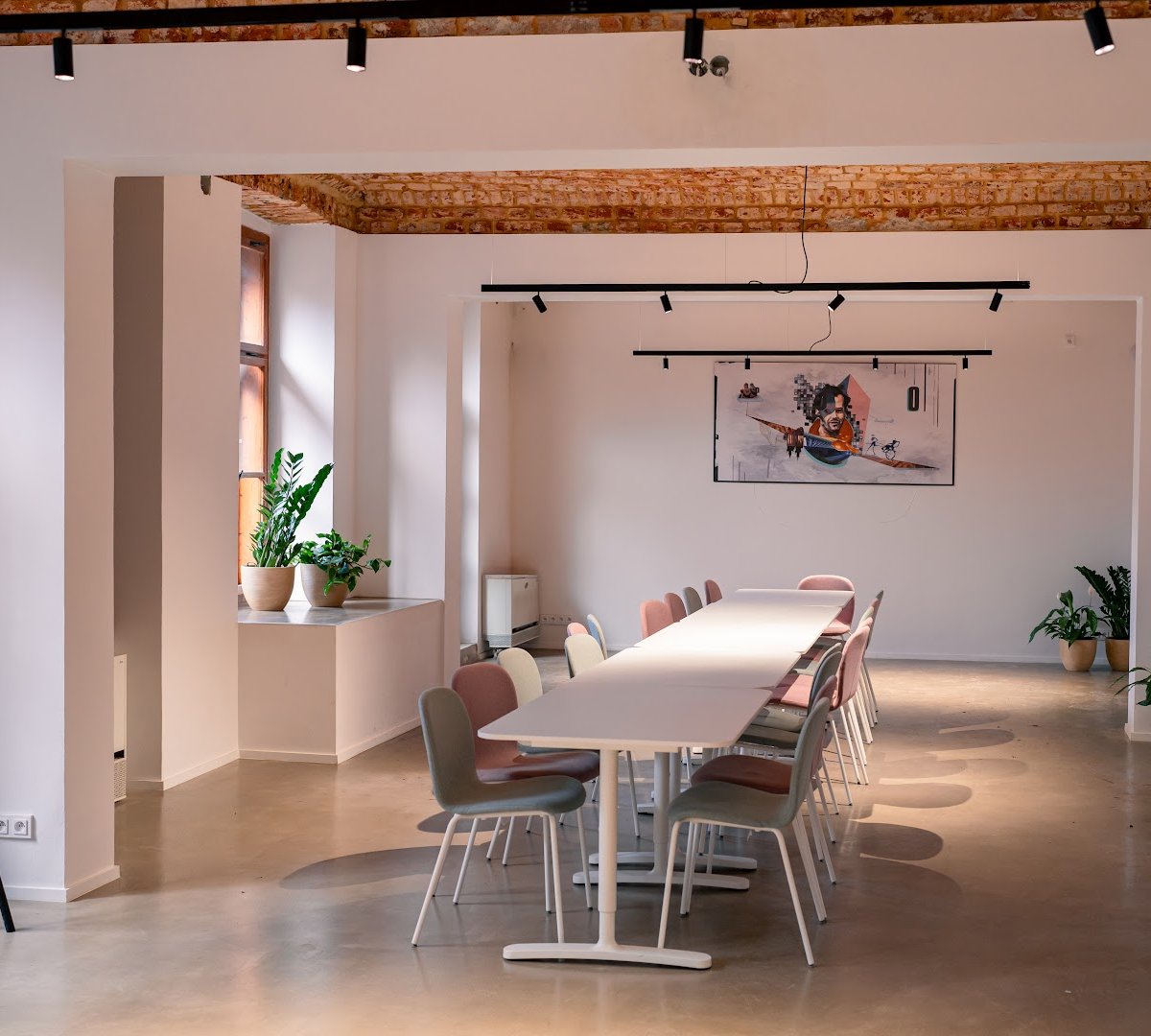 Interior of GRAM Restaurant, specialty coffee shop in Prague