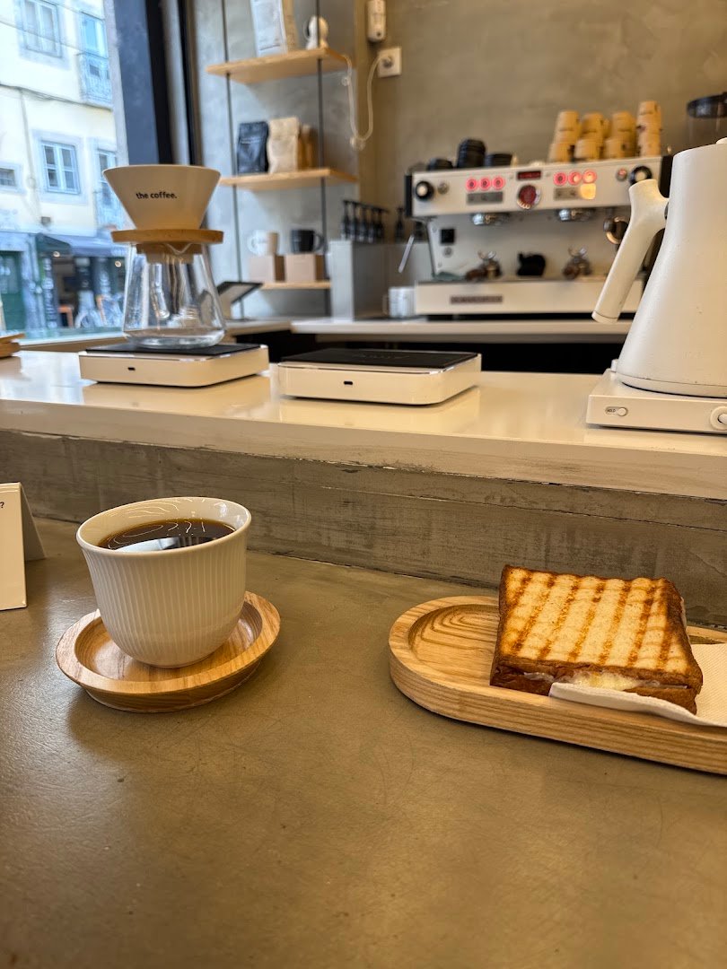 Interior of The Coffee, specialty coffee shop in Lisbon