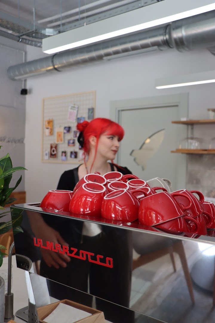 Interior of Rocket Coffee, specialty coffee shop in Belgrade