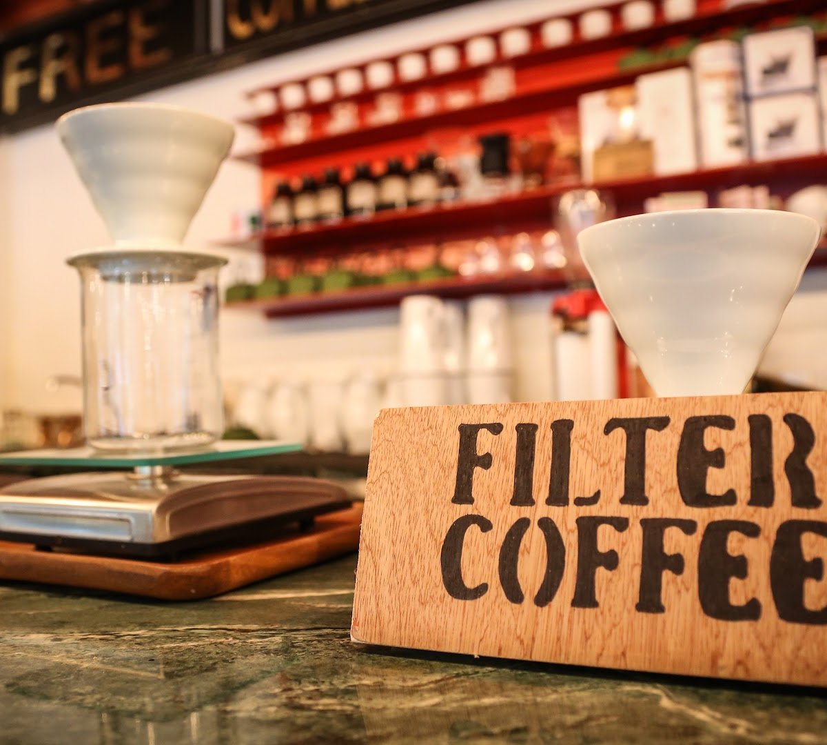 Interior of Common Man Coffee Roasters - Martin Road, specialty coffee shop in Singapore