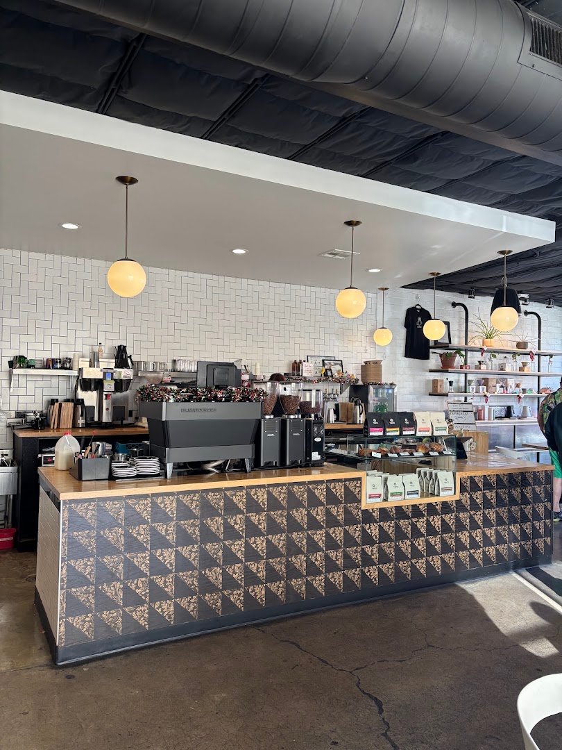 Interior of Vesta Coffee Roasters, specialty coffee shop in Las Vegas