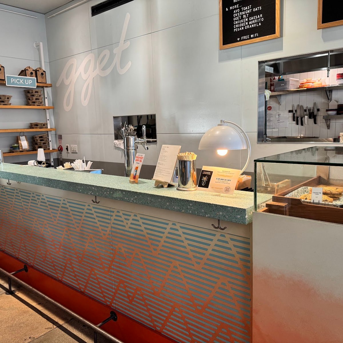 Interior of Go Get Em Tiger, specialty coffee shop in Los Angeles