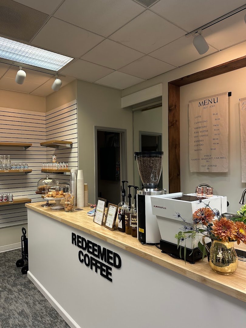 Interior of Redeemed Coffee, specialty coffee shop in Charlotte