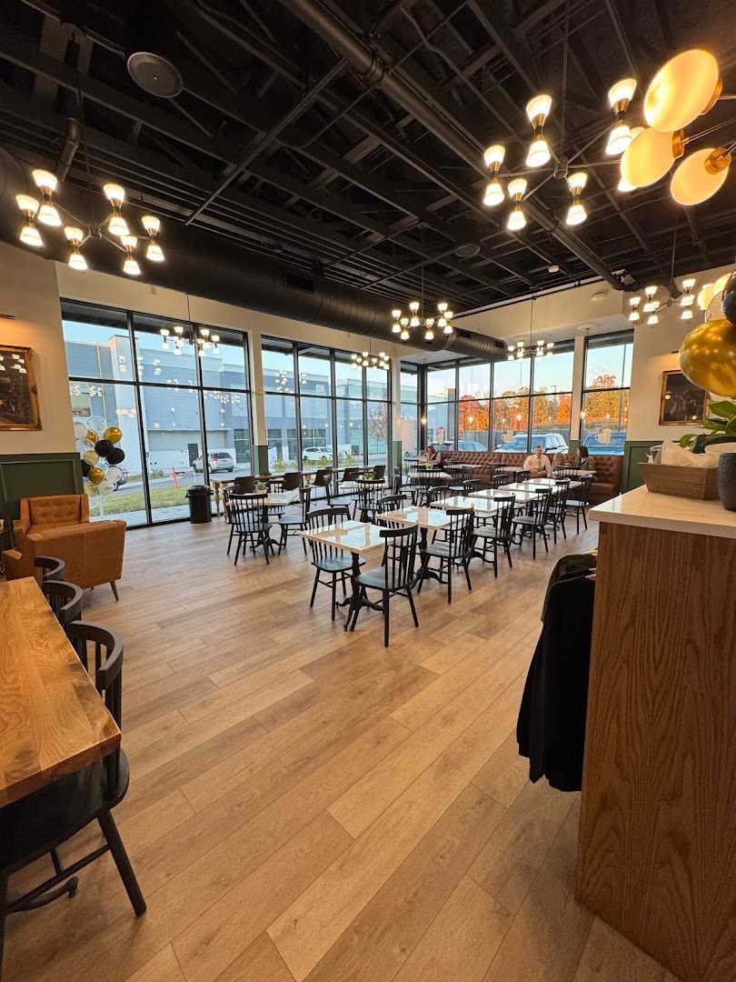 Interior of Summer Moon Coffee, specialty coffee shop in Raleigh-Durham