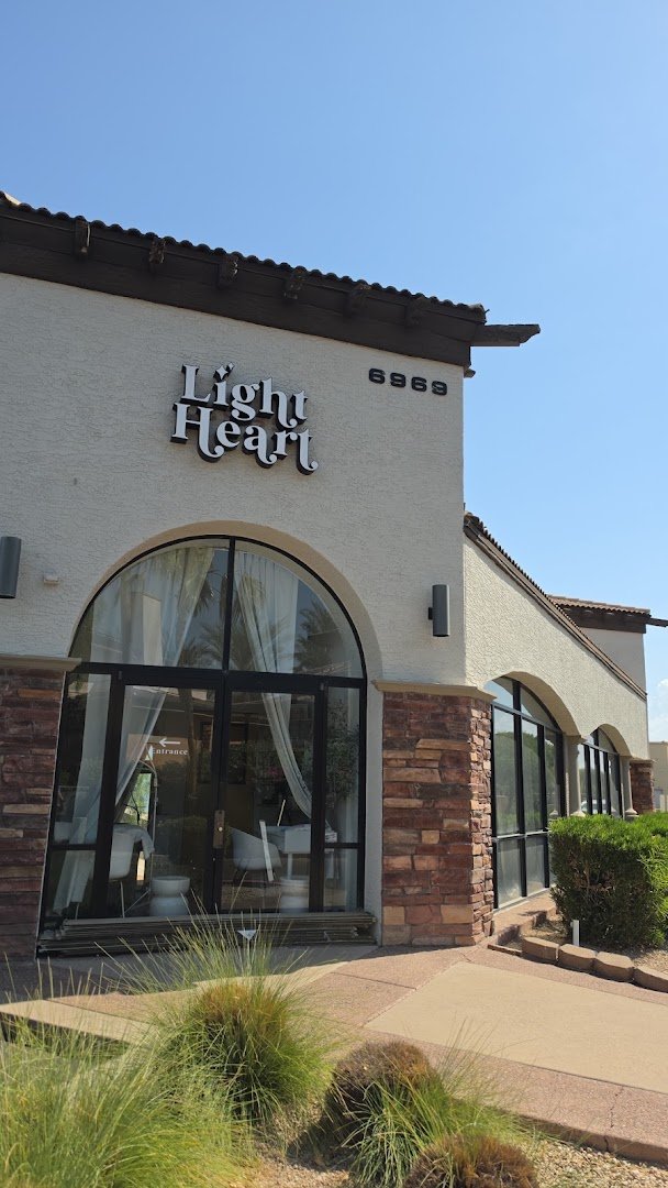 Storefront of Light Heart Coffee, specialty coffee shop in Phoenix