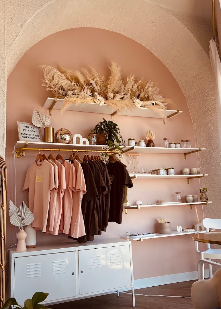 Interior of Light Heart Coffee, specialty coffee shop in Phoenix