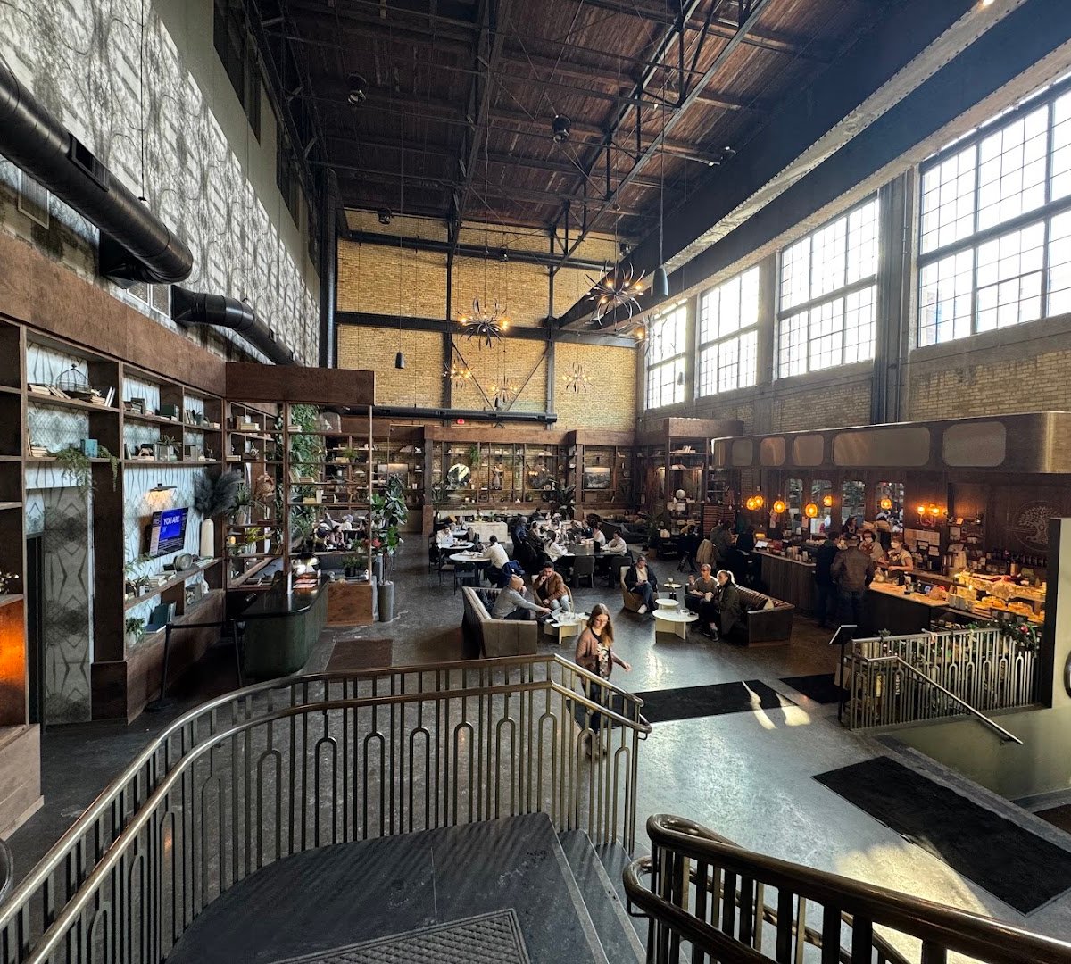 Interior of Backstory Coffee Roasters - North Loop, specialty coffee shop in Minneapolis