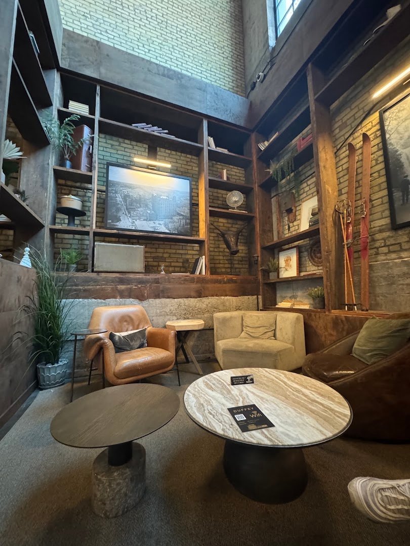 Interior of Backstory Coffee Roasters - North Loop, specialty coffee shop in Minneapolis