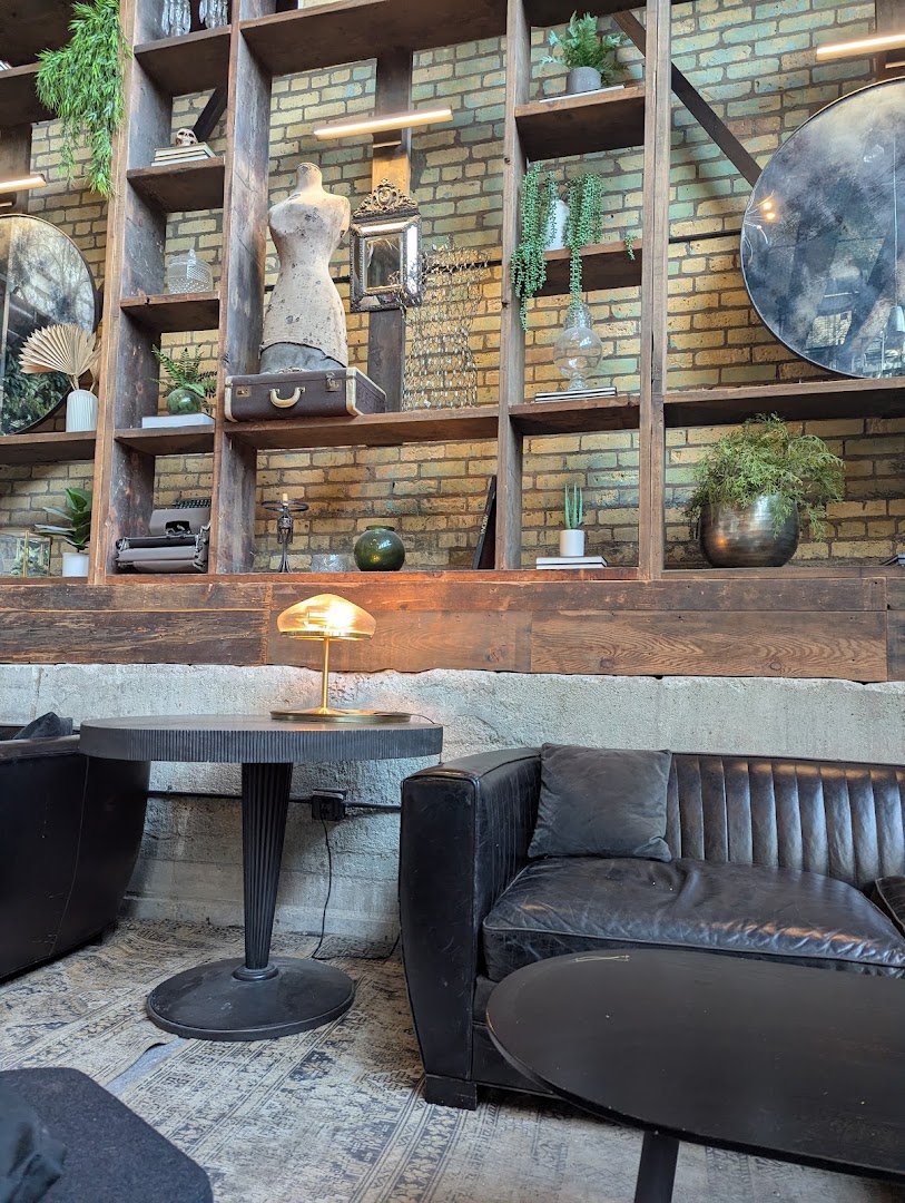 Interior of Backstory Coffee Roasters - North Loop, specialty coffee shop in Minneapolis
