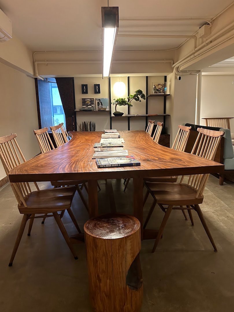Interior of hara kako, specialty coffee shop in Hong Kong