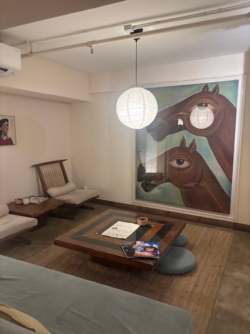 Interior of hara kako, specialty coffee shop in Hong Kong