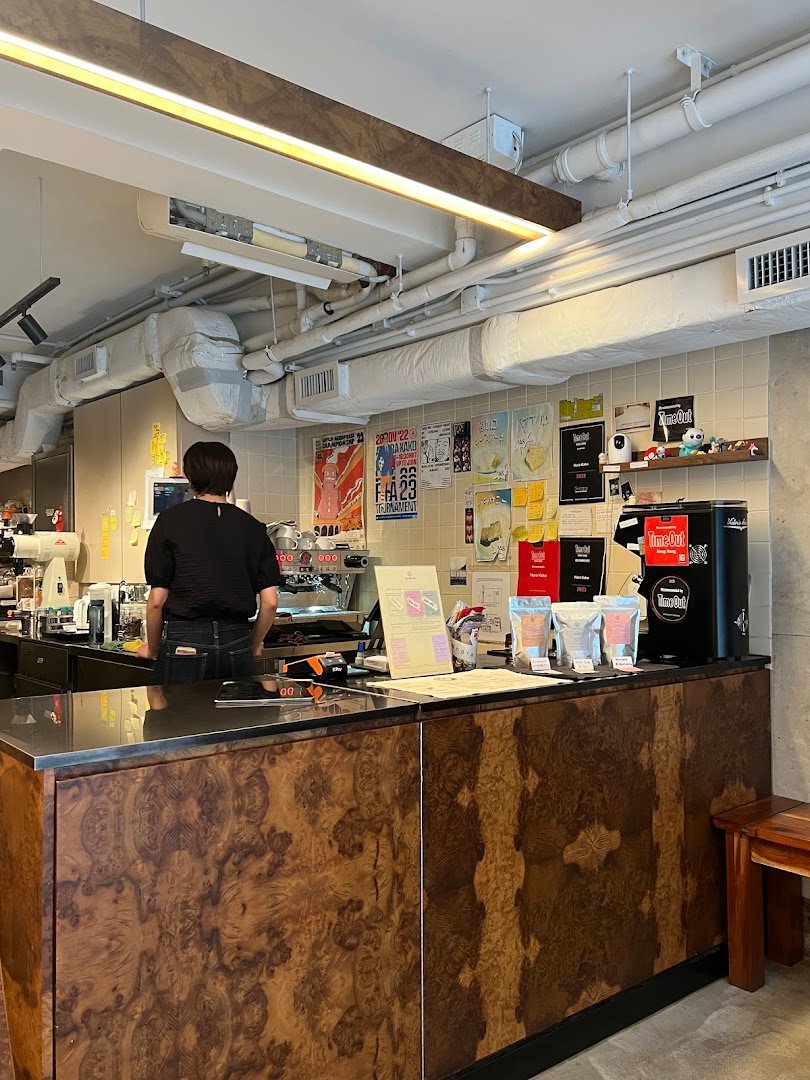 Interior of hara kako, specialty coffee shop in Hong Kong