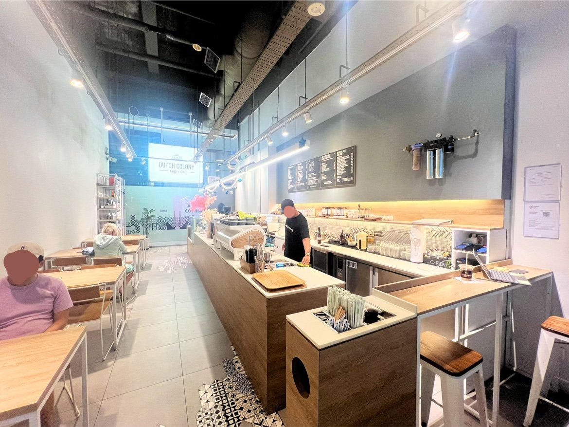 Interior of Dutch Colony Coffee Co., specialty coffee shop in Singapore