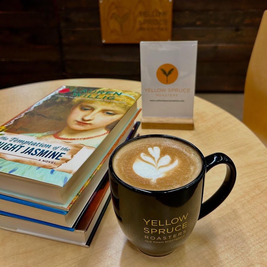Coffee at Yellow Spruce Roasters & Wine Bar, specialty coffee shop in Scottsdale