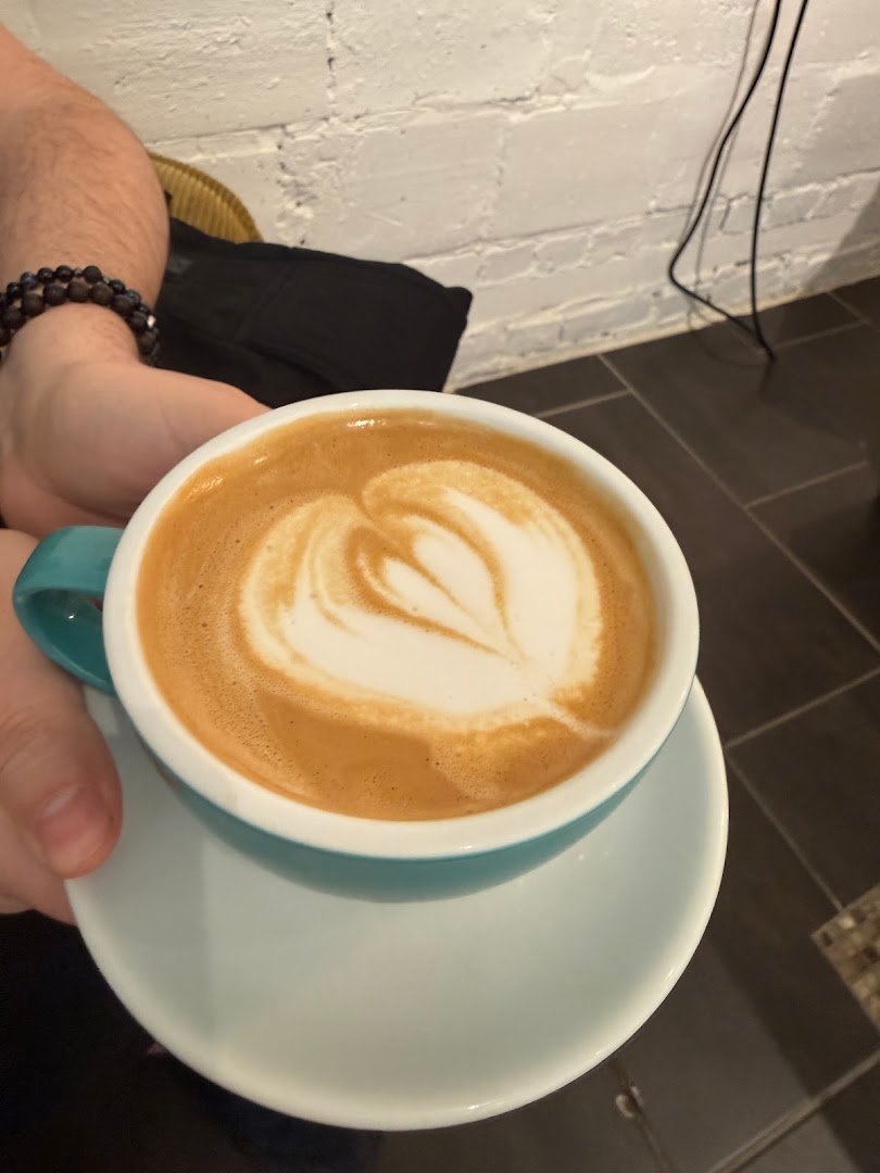 Coffee at Café Névé, specialty coffee shop in Montreal