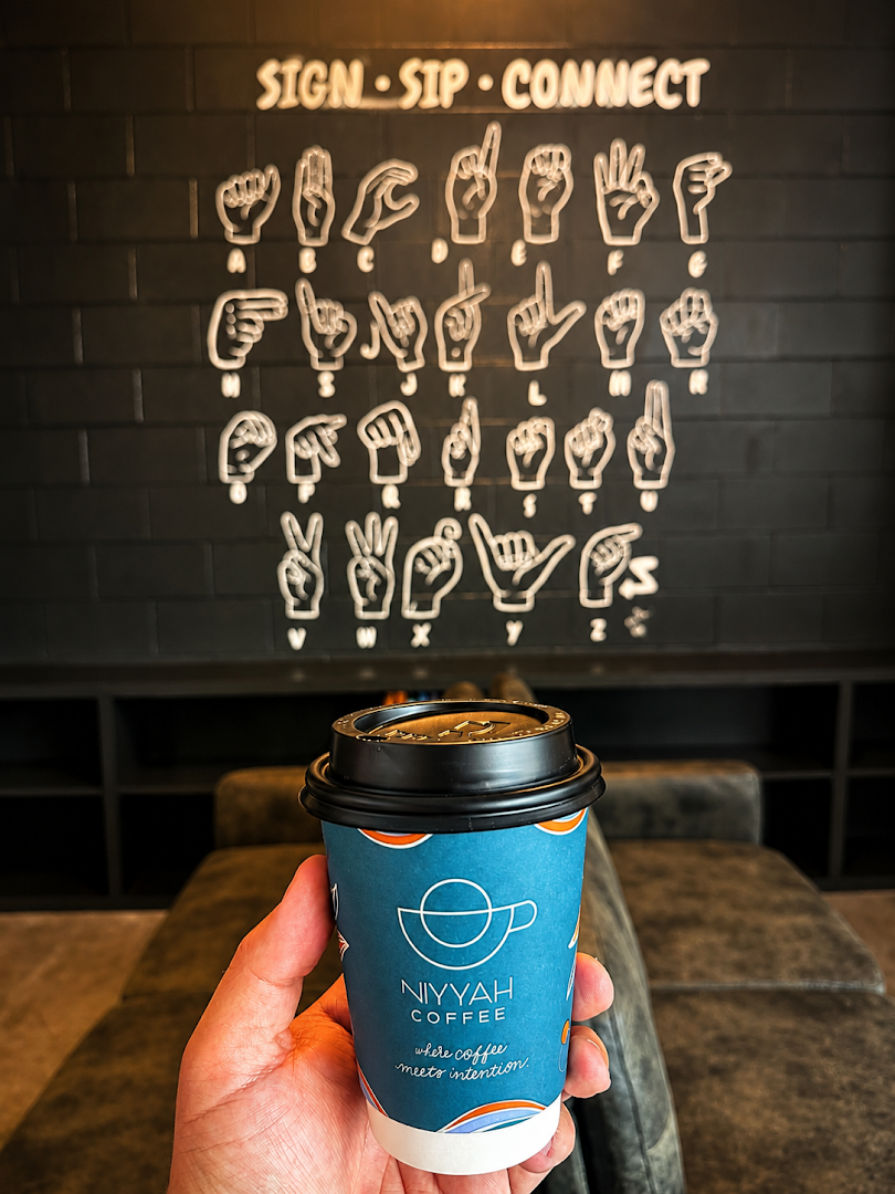 Coffee at Niyyah Coffee, specialty coffee shop in Indianapolis