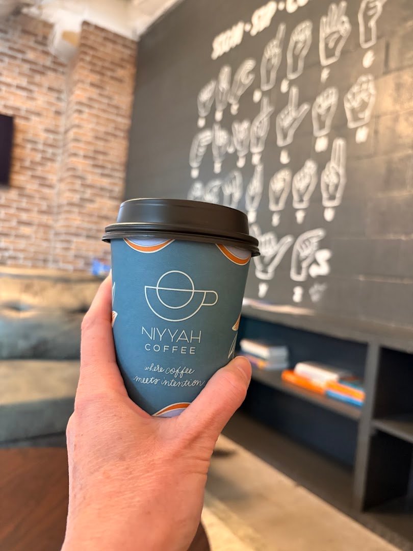 Coffee at Niyyah Coffee, specialty coffee shop in Indianapolis