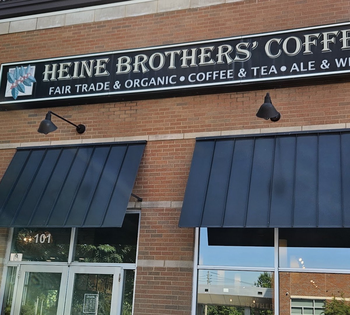 Storefront of Heine Brothers Coffee - Blankenbaker, specialty coffee shop in Louisville