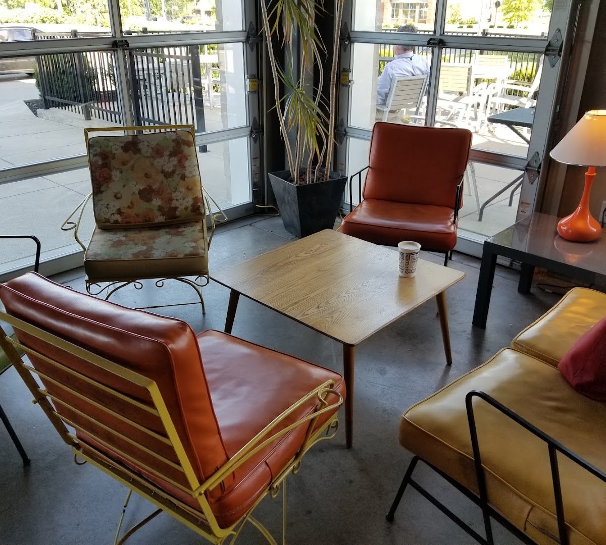 Interior of Heine Brothers Coffee - Blankenbaker, specialty coffee shop in Louisville