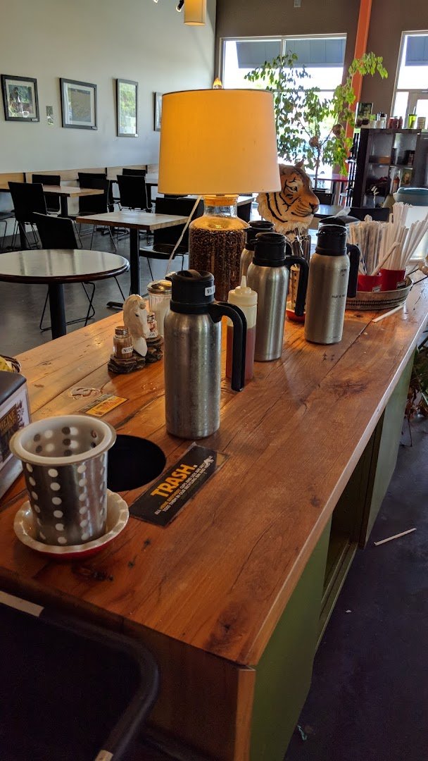 Interior of Heine Brothers Coffee - Blankenbaker, specialty coffee shop in Louisville