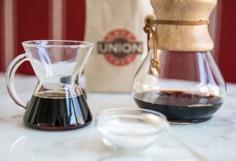 Coffee at Café Union, specialty coffee shop in Montreal