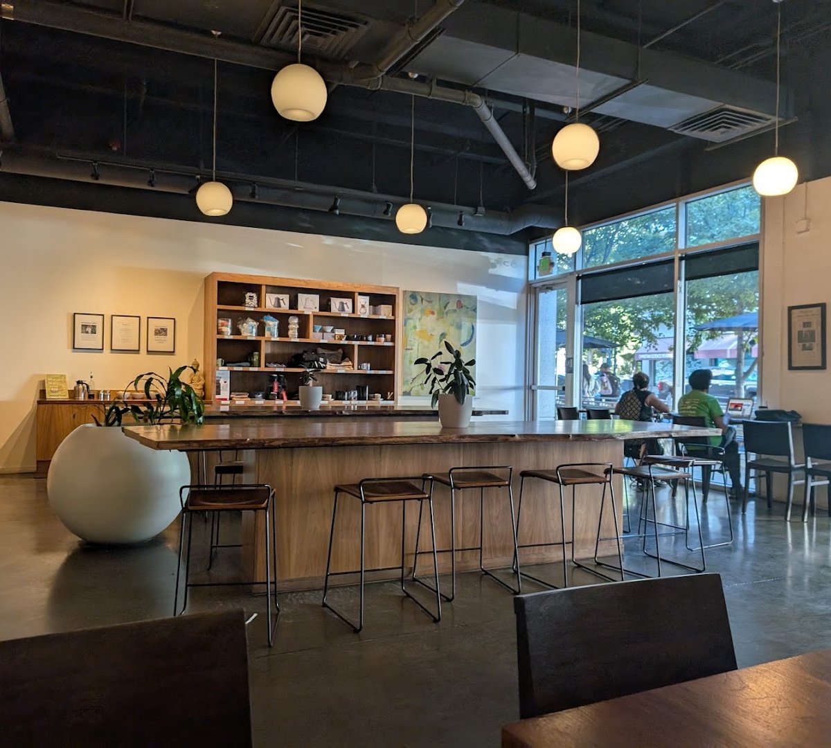 Interior of Temple Coffee Roasters, specialty coffee shop in Sacramento