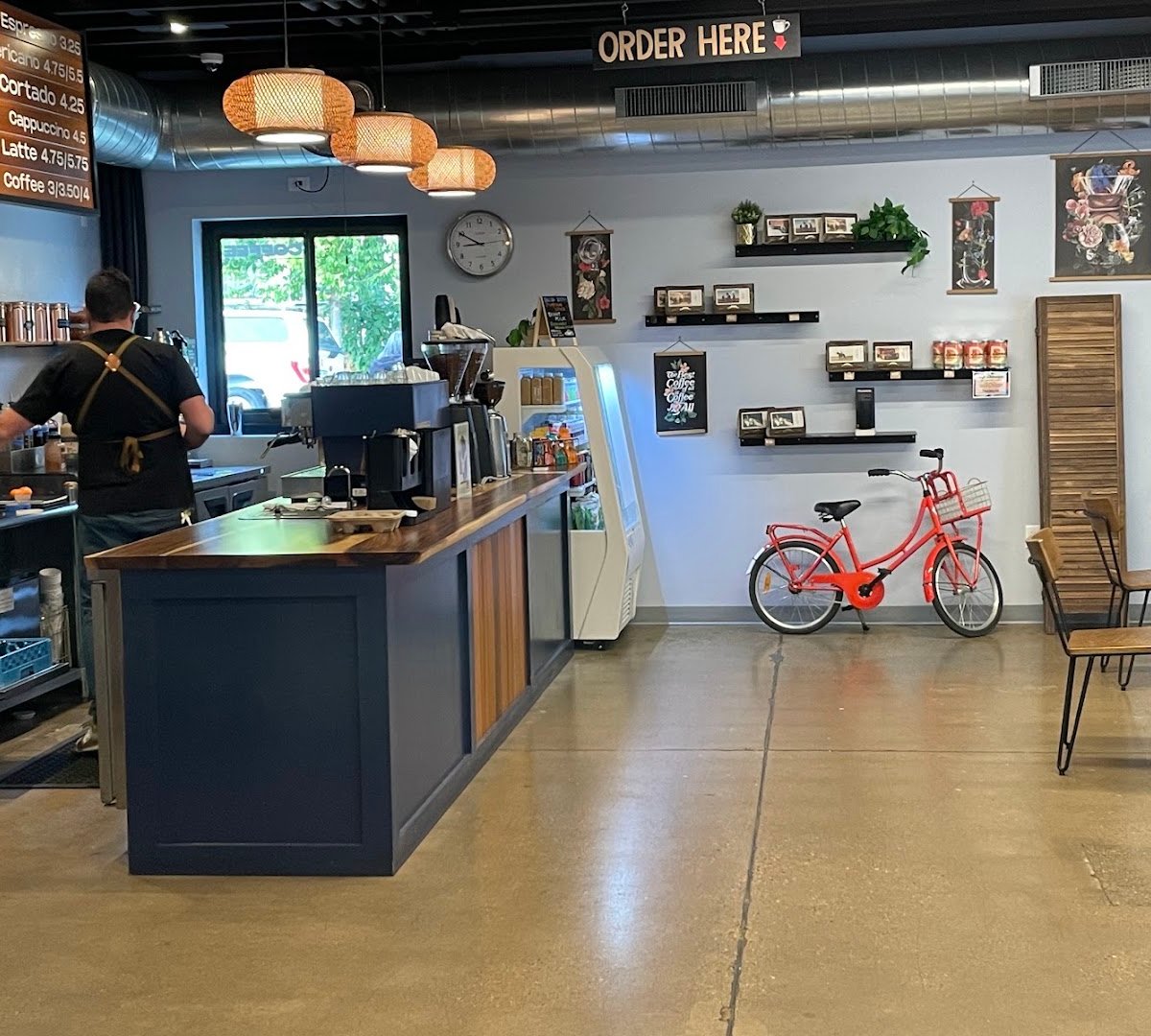 Interior of Cafe Domestique - Northstreet, specialty coffee shop in Madison