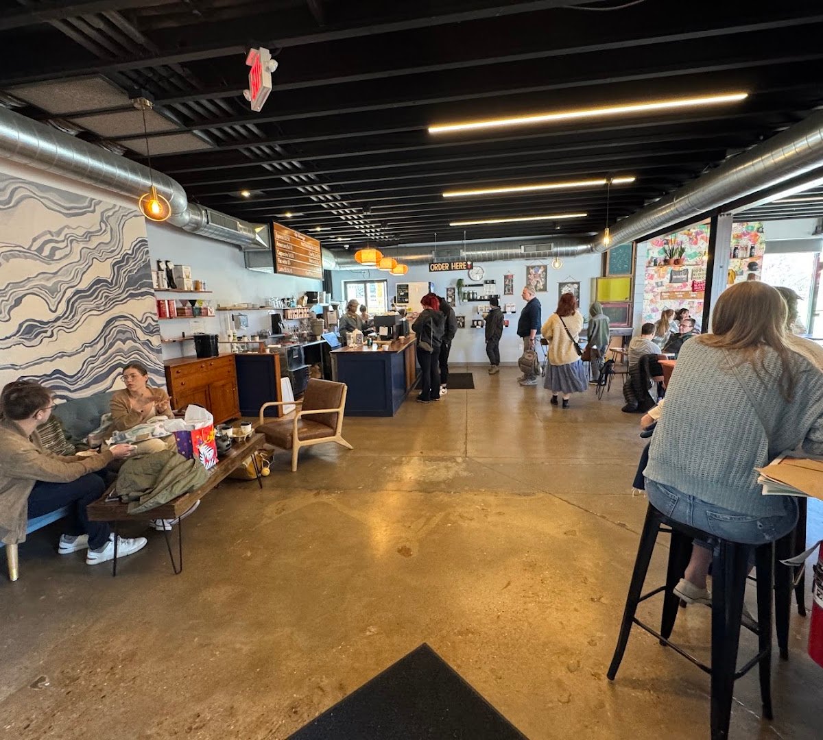Interior of Cafe Domestique - Northstreet, specialty coffee shop in Madison