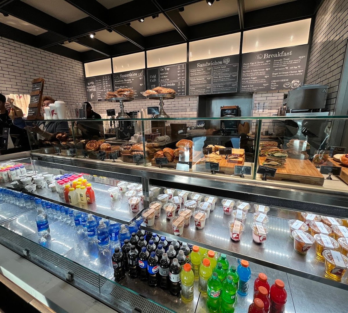 Interior of La Colombe, specialty coffee shop in Philadelphia
