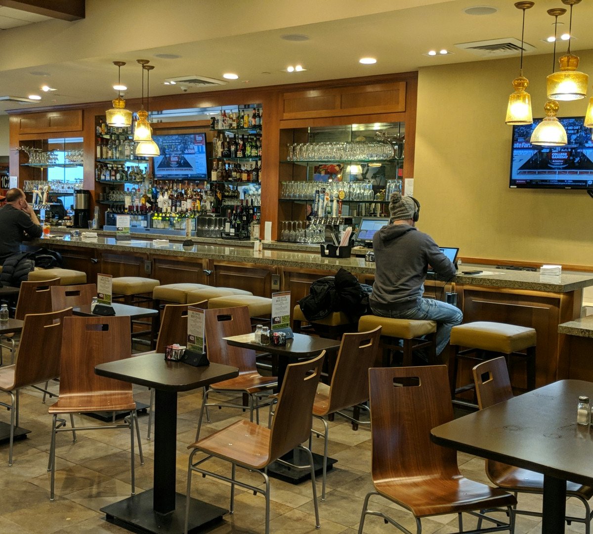 Interior of La Colombe, specialty coffee shop in Philadelphia