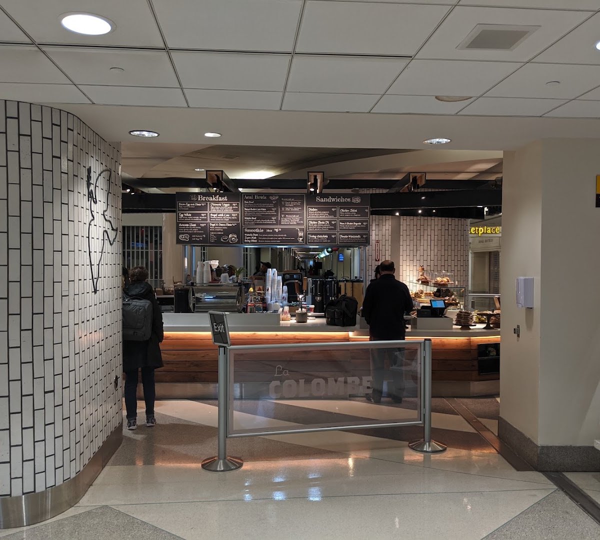 Interior of La Colombe, specialty coffee shop in Philadelphia