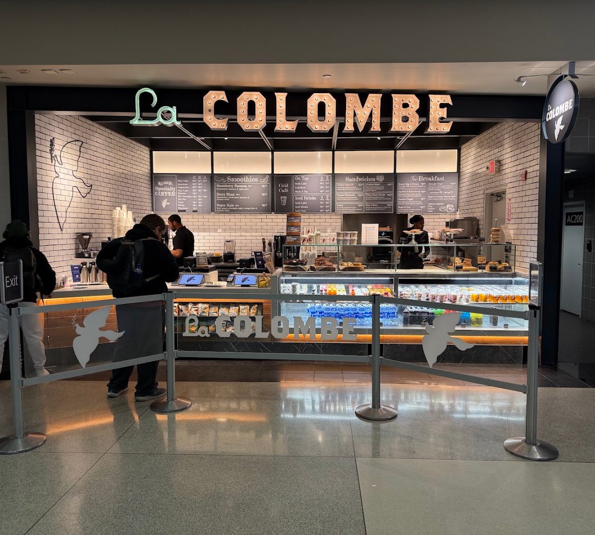 Storefront of La Colombe, specialty coffee shop in Philadelphia