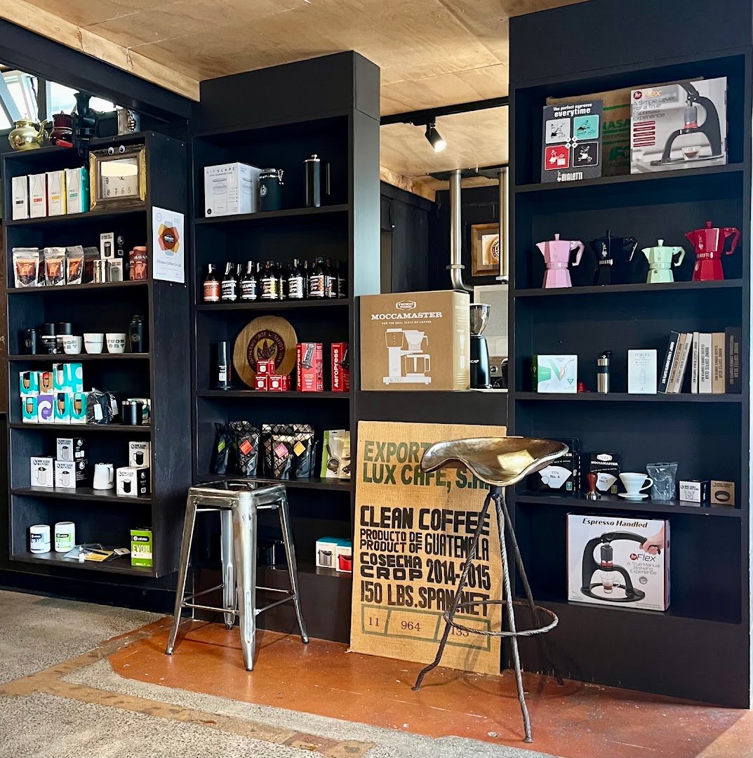 Interior of Chiasso Coffee Roasters, specialty coffee shop in Auckland