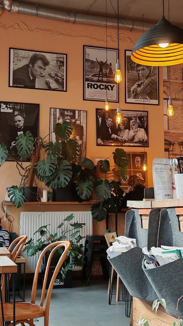 Interior of No i Co, specialty coffee shop in Warsaw