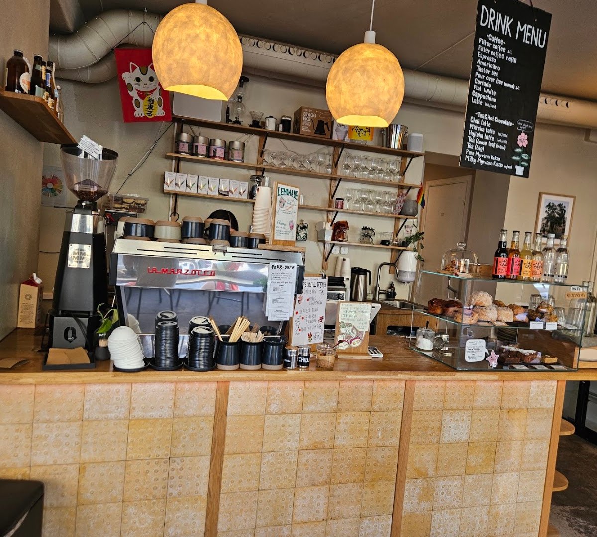 Interior of Kuro Oslo, specialty coffee shop in Oslo