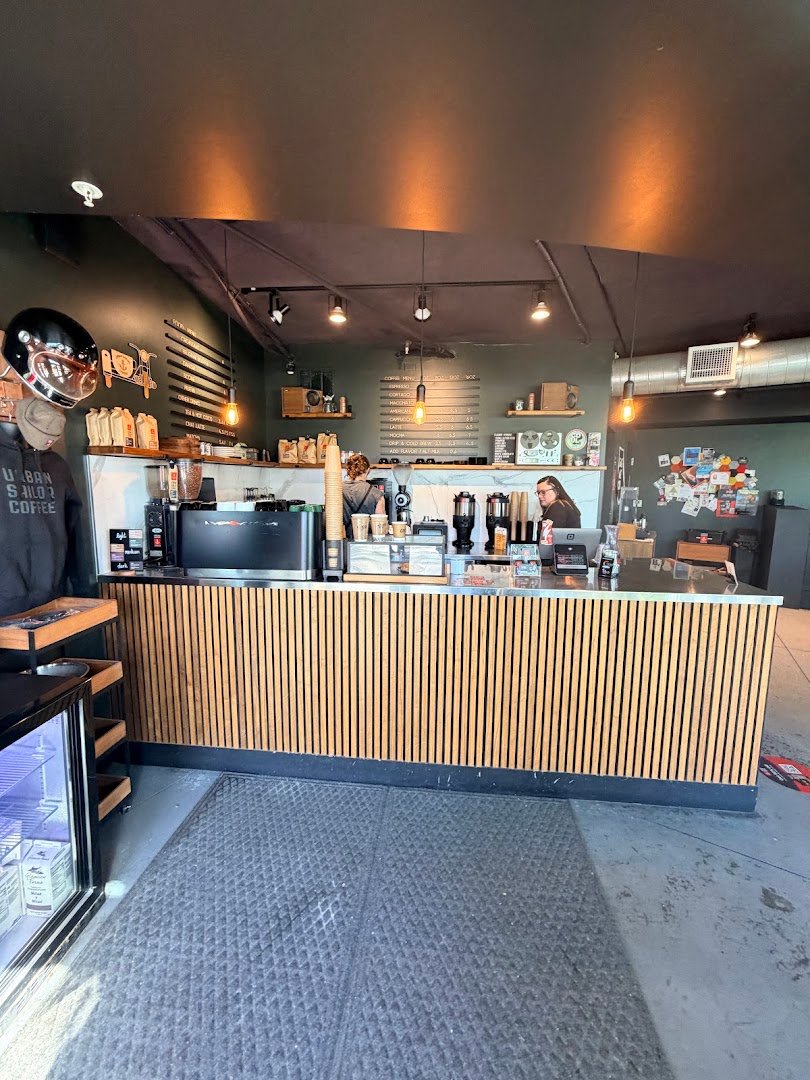 Interior of URBAN SAILOR COFFEE, specialty coffee shop in Salt Lake City