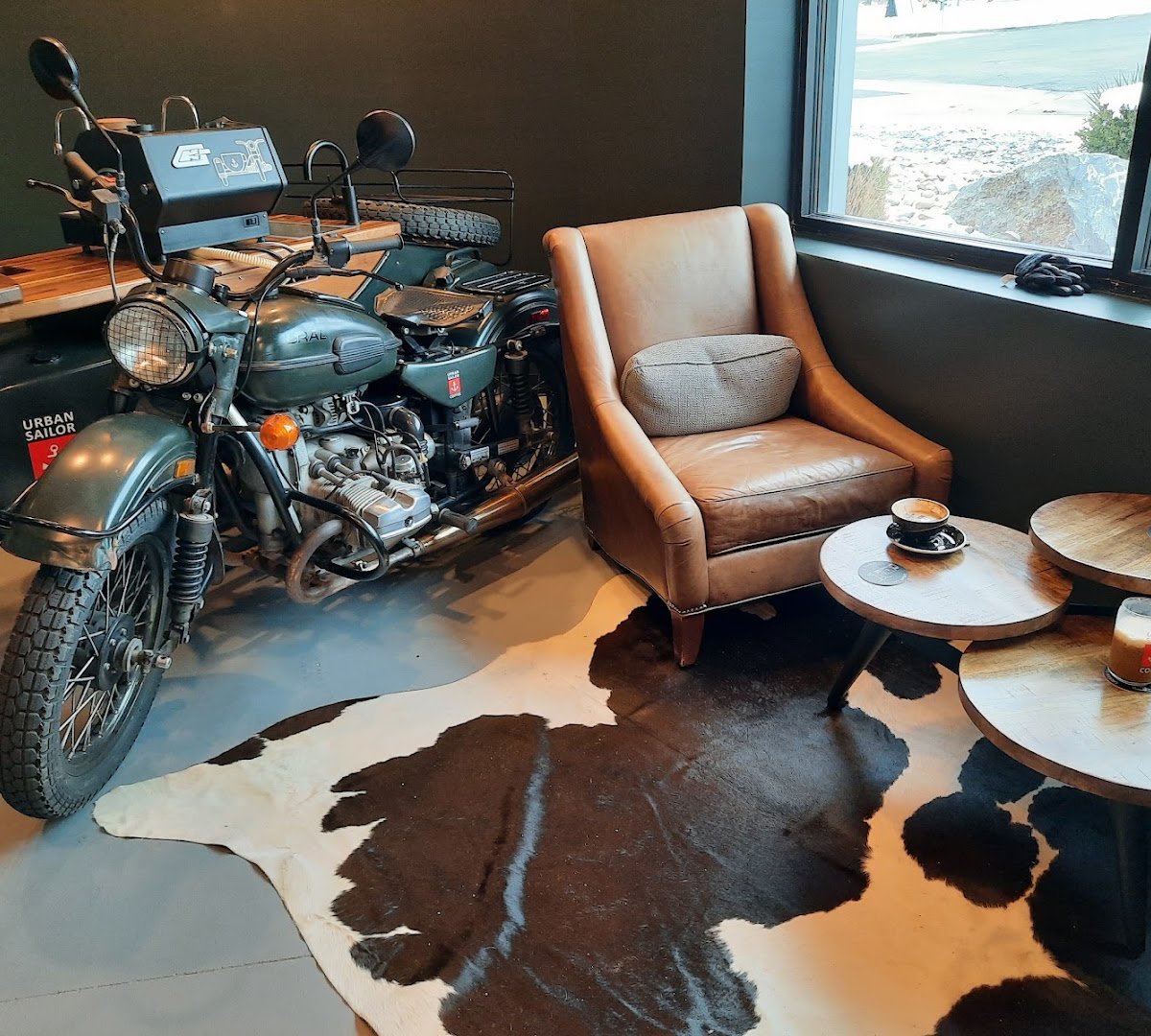 Interior of URBAN SAILOR COFFEE, specialty coffee shop in Salt Lake City