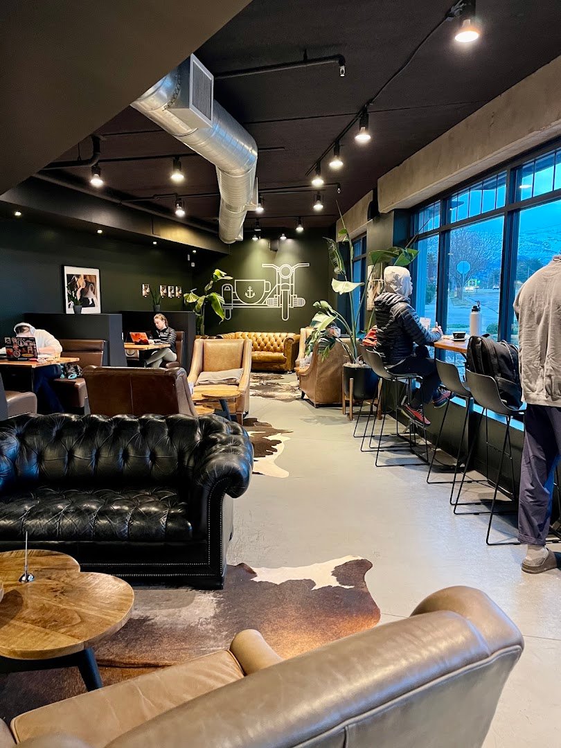 Interior of URBAN SAILOR COFFEE, specialty coffee shop in Salt Lake City