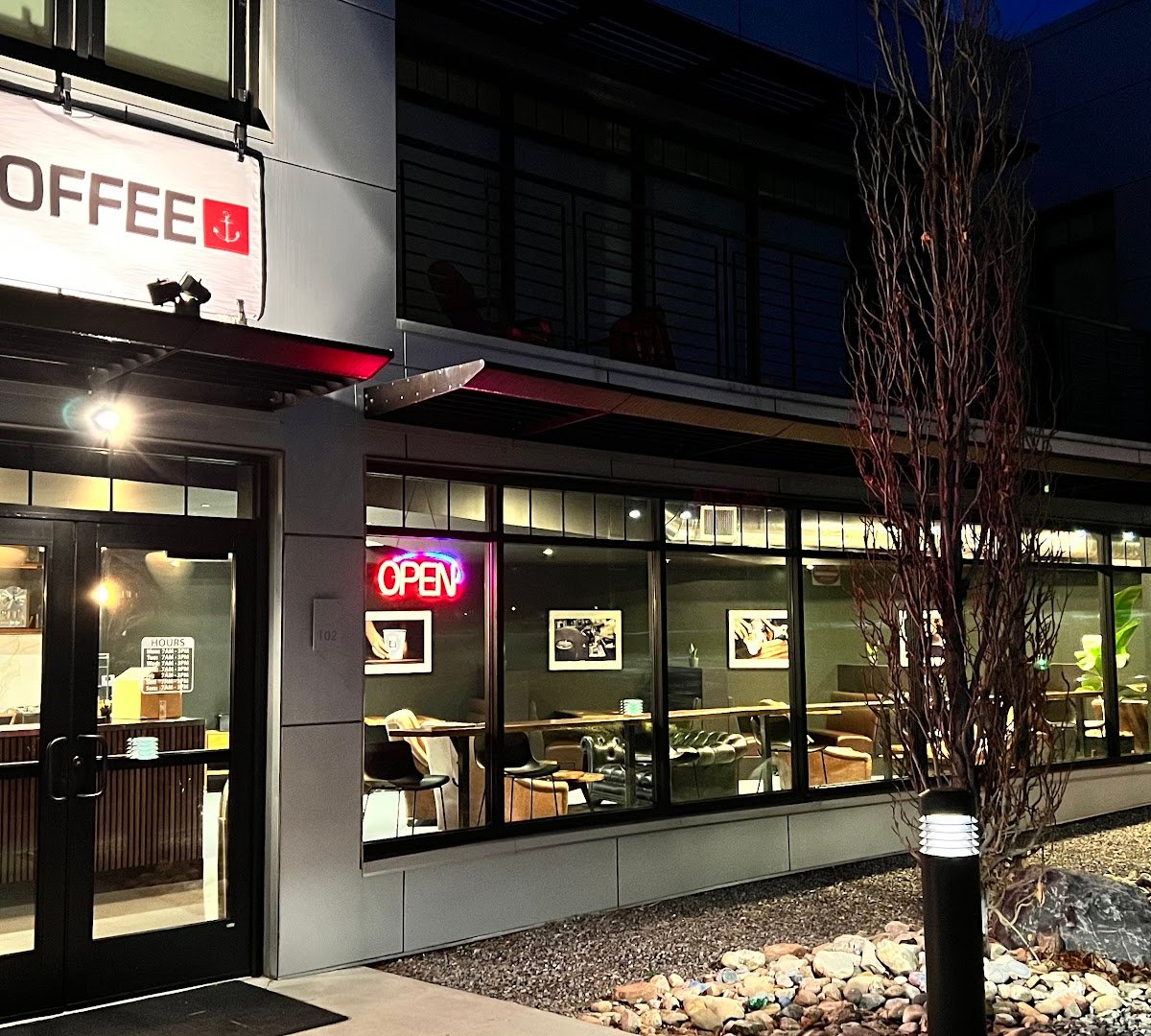 Storefront of URBAN SAILOR COFFEE, specialty coffee shop in Salt Lake City