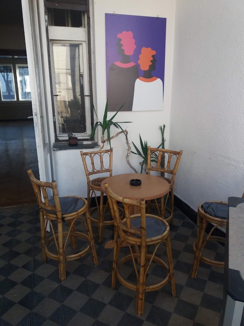Interior of Cultural Center LAB, specialty coffee shop in Novi Sad