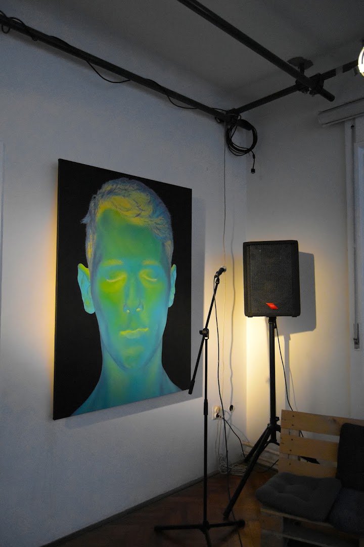 Interior of Cultural Center LAB, specialty coffee shop in Novi Sad