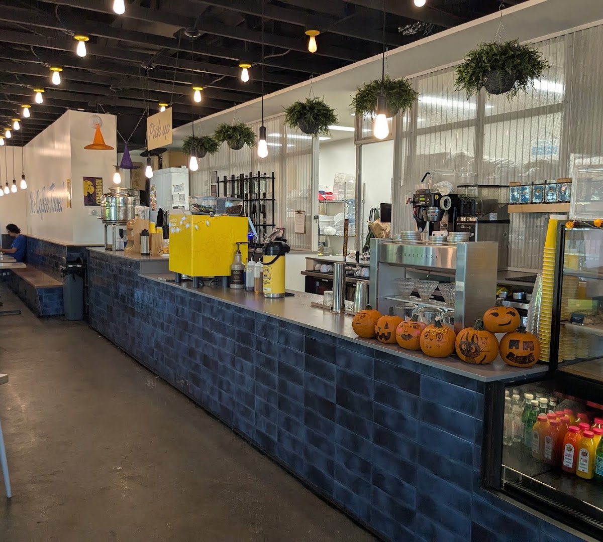 Interior of French Truck Coffee, specialty coffee shop in New Orleans