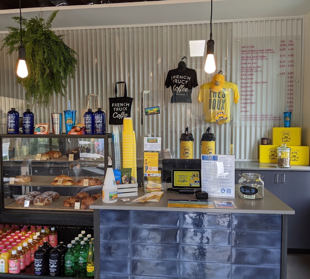 Interior of French Truck Coffee, specialty coffee shop in New Orleans