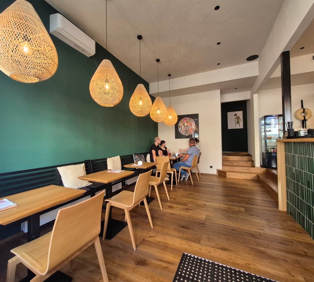Interior of Kafe Oliva, specialty coffee shop in Prague