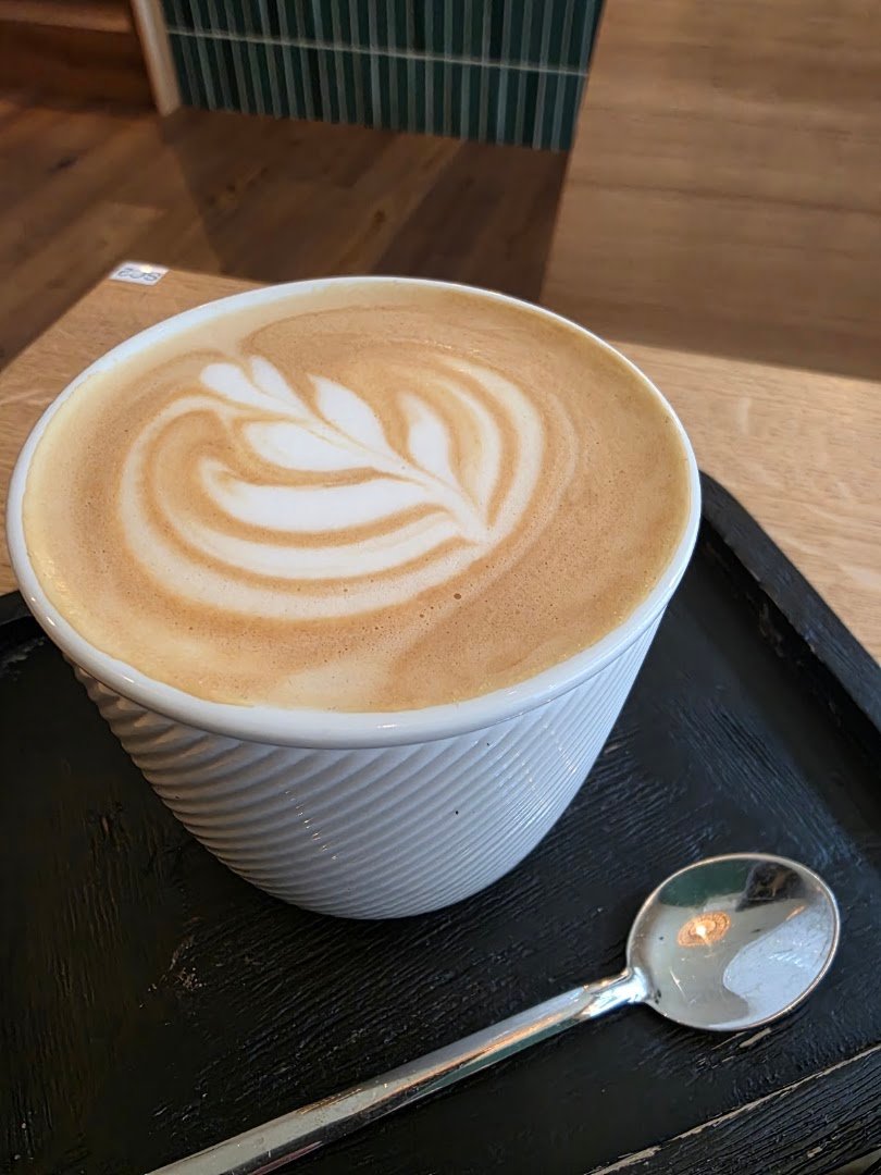 Coffee at Kafe Oliva, specialty coffee shop in Prague