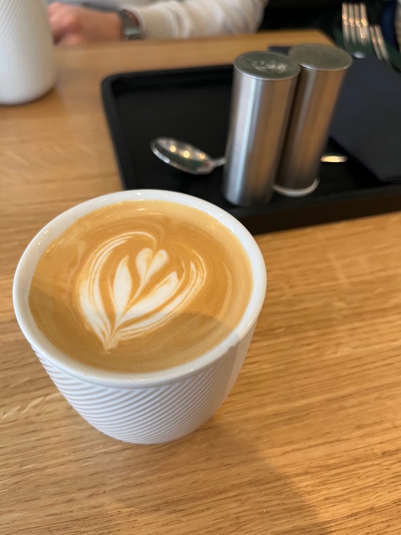 Coffee at Kafe Oliva, specialty coffee shop in Prague