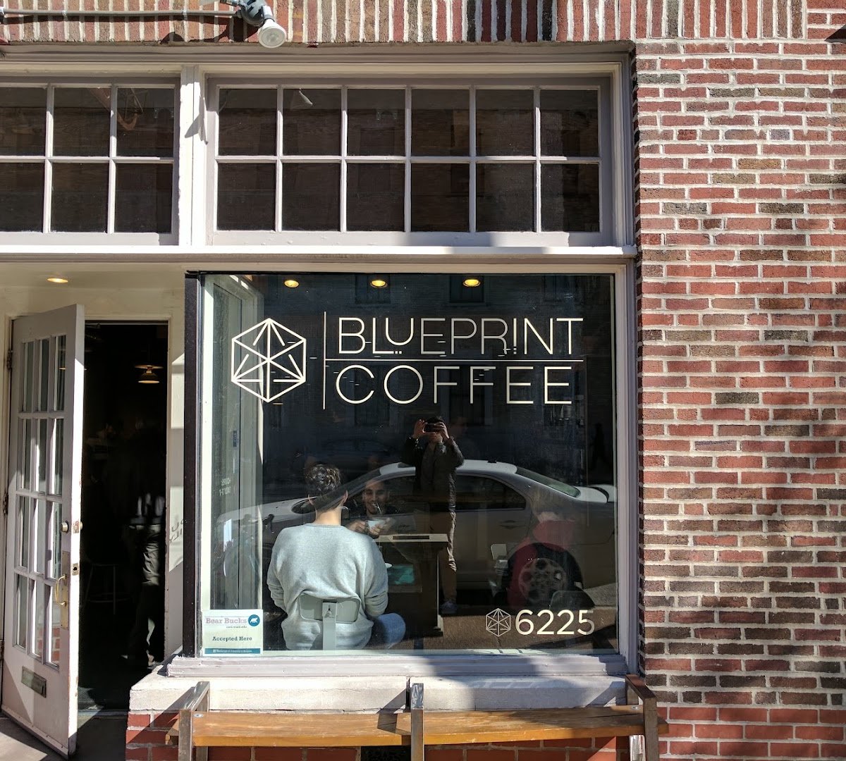 Storefront of Blueprint Coffee - Delmar, specialty coffee shop in St. Louis