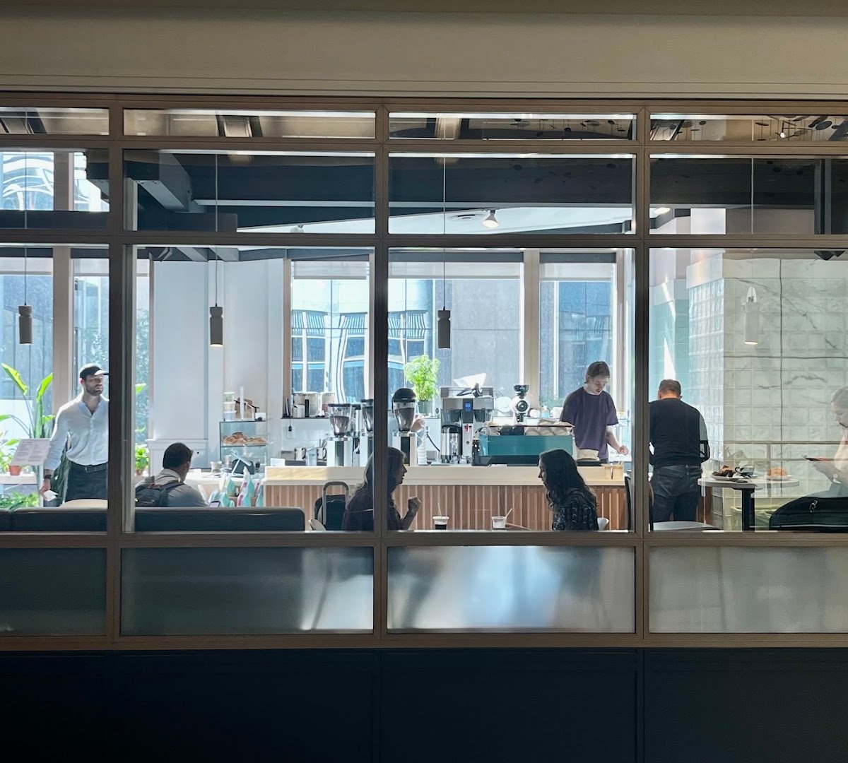 Interior of SK Coffee: Downtown Minneapolis, specialty coffee shop in Minneapolis