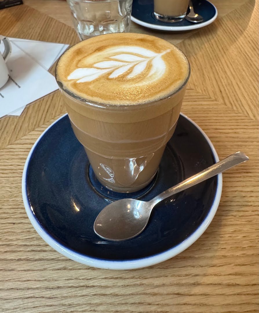 Coffee at Kafe Francin, specialty coffee shop in Prague