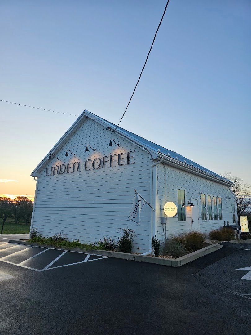 Storefront of Linden Coffee Bird-in-Hand, specialty coffee shop in Lancaster